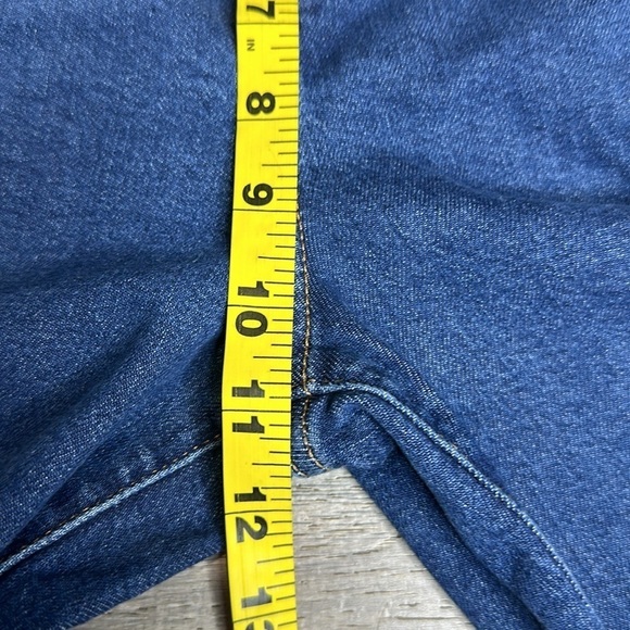 Levi’s Mile High Rise Cropped Wide Leg Jeans Button-Fly Blue Women’s Sz 25 - Picture 11 of 13